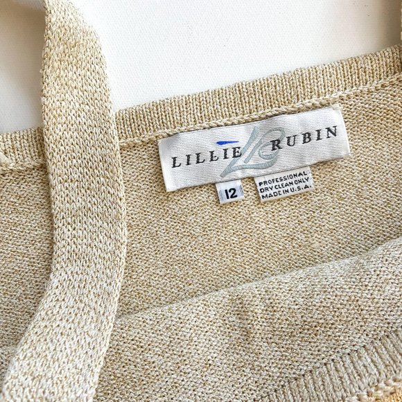 1980s Lillie Rubin Camisole Sweater - Picture 7 of 8